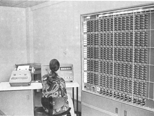 Der erste (Spezial-)Computer der Wydenmühle für UNION-FUTTER im Jahr 1968