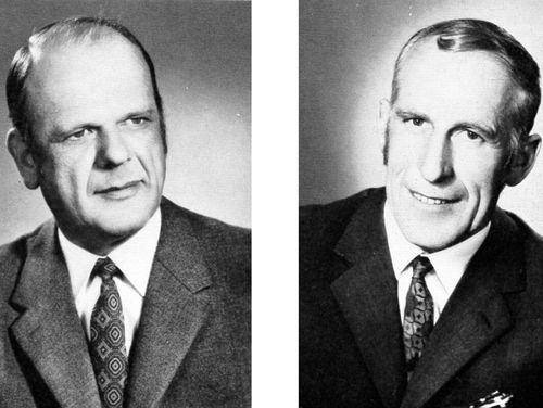 Die 3. Generation Paul Weibel-Schwegler (kaufm. Leiter) und Anton Weibel-Birrer (techn. Leiter)